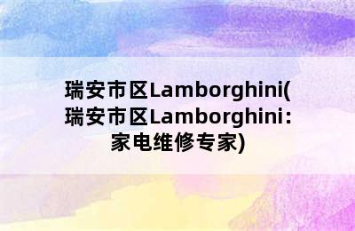 瑞安市区Lamborghini(瑞安市区Lamborghini：家电维修专家)