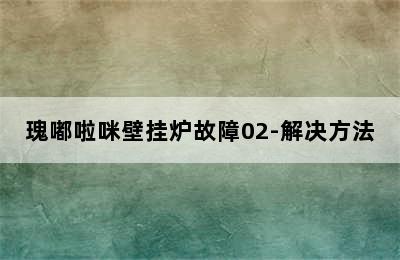 瑰嘟啦咪壁挂炉故障02-解决方法