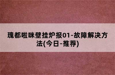 瑰都啦咪壁挂炉报01-故障解决方法(今日-推荐)