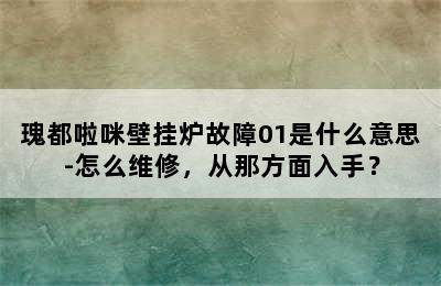 瑰都啦咪壁挂炉故障01是什么意思-怎么维修，从那方面入手？