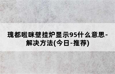 瑰都啦咪壁挂炉显示95什么意思-解决方法(今日-推荐)