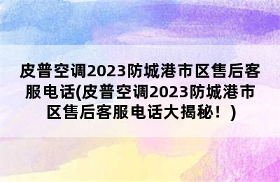 皮普空调2023防城港市区售后客服电话(皮普空调2023防城港市区售后客服电话大揭秘！)