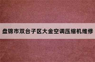 盘锦市双台子区大金空调压缩机维修