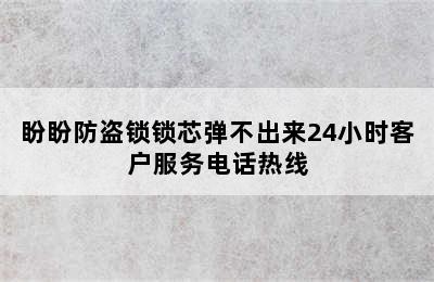 盼盼防盗锁锁芯弹不出来24小时客户服务电话热线