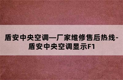 盾安中央空调—厂家维修售后热线-盾安中央空调显示F1