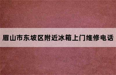 眉山市东坡区附近冰箱上门维修电话