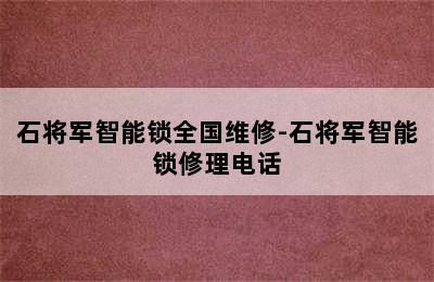 石将军智能锁全国维修-石将军智能锁修理电话