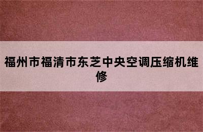 福州市福清市东芝中央空调压缩机维修