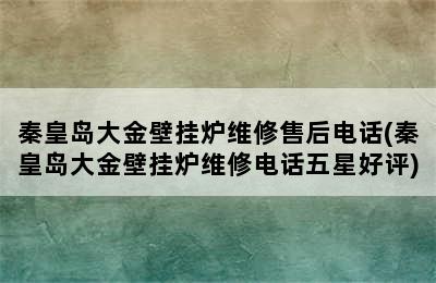 秦皇岛大金壁挂炉维修售后电话(秦皇岛大金壁挂炉维修电话五星好评)