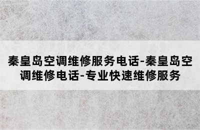 秦皇岛空调维修服务电话-秦皇岛空调维修电话-专业快速维修服务