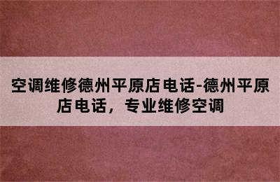 空调维修德州平原店电话-德州平原店电话，专业维修空调