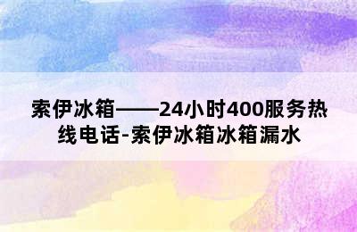 索伊冰箱——24小时400服务热线电话-索伊冰箱冰箱漏水