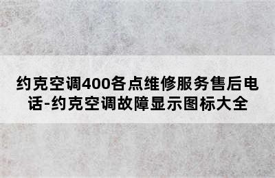 约克空调400各点维修服务售后电话-约克空调故障显示图标大全