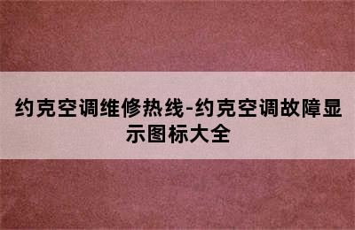 约克空调维修热线-约克空调故障显示图标大全