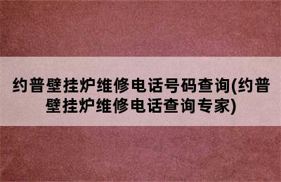 约普壁挂炉维修电话号码查询(约普壁挂炉维修电话查询专家)