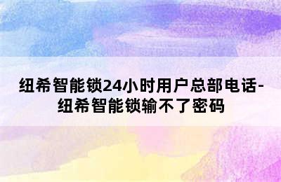 纽希智能锁24小时用户总部电话-纽希智能锁输不了密码