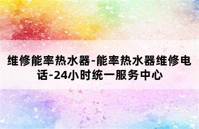 维修能率热水器-能率热水器维修电话-24小时统一服务中心