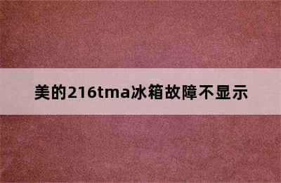 美的216tma冰箱故障不显示