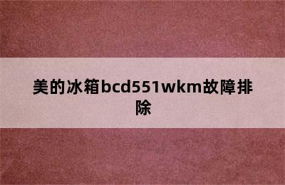 美的冰箱bcd551wkm故障排除