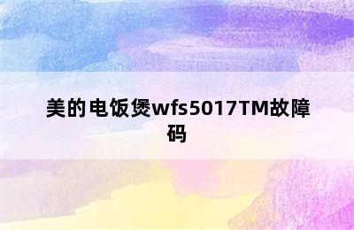 美的电饭煲wfs5017TM故障码