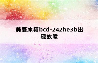 美菱冰箱bcd-242he3b出现故障