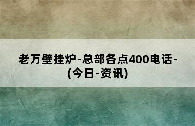 老万壁挂炉-总部各点400电话-(今日-资讯)