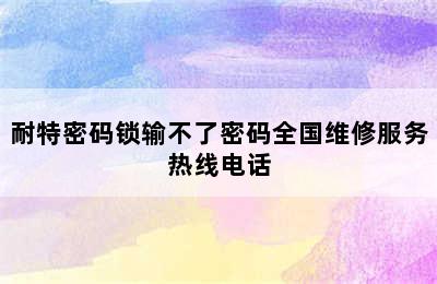 耐特密码锁输不了密码全国维修服务热线电话