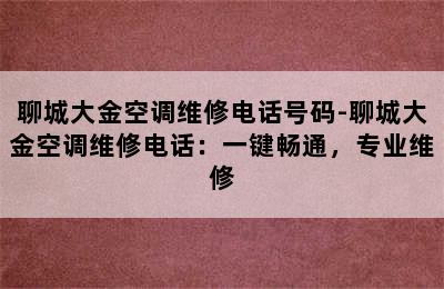 聊城大金空调维修电话号码-聊城大金空调维修电话：一键畅通，专业维修