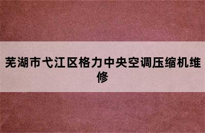 芜湖市弋江区格力中央空调压缩机维修