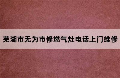 芜湖市无为市修燃气灶电话上门维修