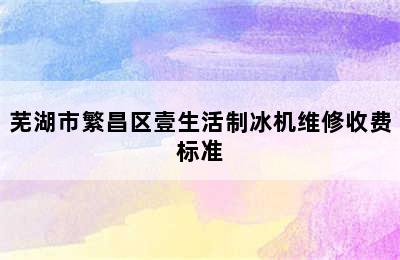 芜湖市繁昌区壹生活制冰机维修收费标准