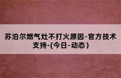 苏泊尔燃气灶不打火原因-官方技术支持-(今日-动态）