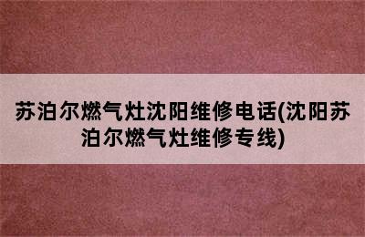 苏泊尔燃气灶沈阳维修电话(沈阳苏泊尔燃气灶维修专线)