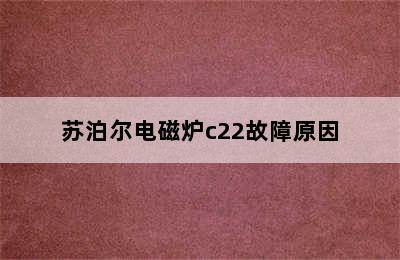 苏泊尔电磁炉c22故障原因