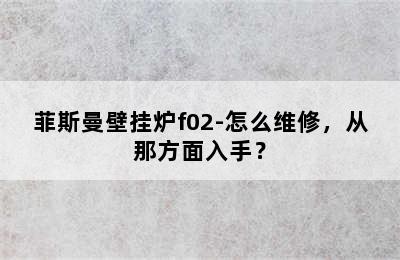 菲斯曼壁挂炉f02-怎么维修，从那方面入手？