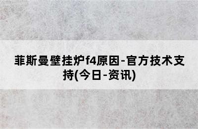 菲斯曼壁挂炉f4原因-官方技术支持(今日-资讯)