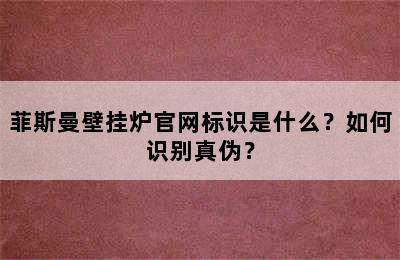 菲斯曼壁挂炉官网标识是什么？如何识别真伪？