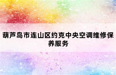 葫芦岛市连山区约克中央空调维修保养服务