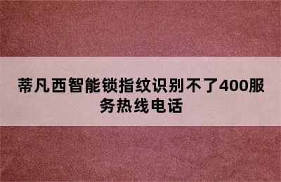 蒂凡西智能锁指纹识别不了400服务热线电话