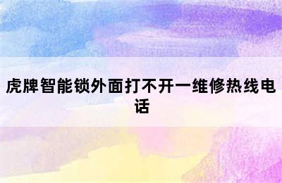 虎牌智能锁外面打不开一维修热线电话