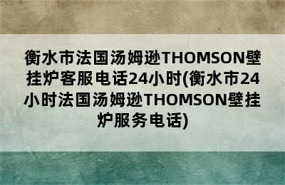 衡水市法国汤姆逊THOMSON壁挂炉客服电话24小时(衡水市24小时法国汤姆逊THOMSON壁挂炉服务电话)