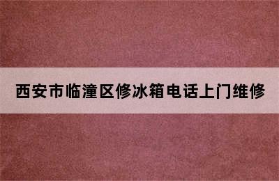 西安市临潼区修冰箱电话上门维修