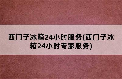 西门子冰箱24小时服务(西门子冰箱24小时专家服务)