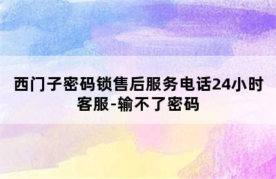 西门子密码锁售后服务电话24小时客服-输不了密码