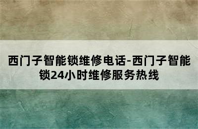 西门子智能锁维修电话-西门子智能锁24小时维修服务热线