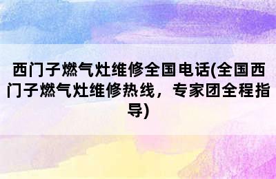 西门子燃气灶维修全国电话(全国西门子燃气灶维修热线，专家团全程指导)