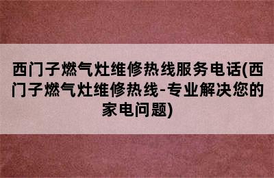 西门子燃气灶维修热线服务电话(西门子燃气灶维修热线-专业解决您的家电问题)