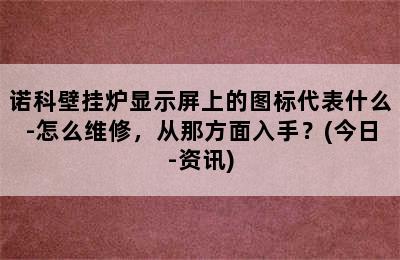 诺科壁挂炉显示屏上的图标代表什么-怎么维修，从那方面入手？(今日-资讯)