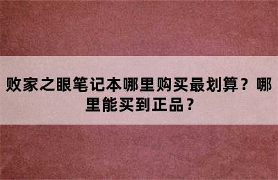 败家之眼笔记本哪里购买最划算？哪里能买到正品？