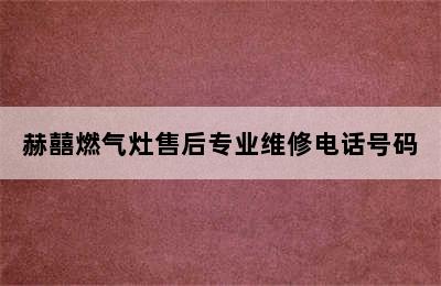 赫囍燃气灶售后专业维修电话号码